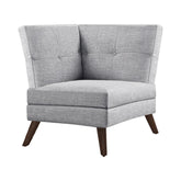 Coaster Churchill Button Tufted Corner Sofa Grey Model 551301